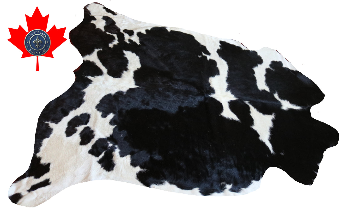 99252- Cowhide Rug Tapis Peau de Vache  - Collection Quebecuir Premium