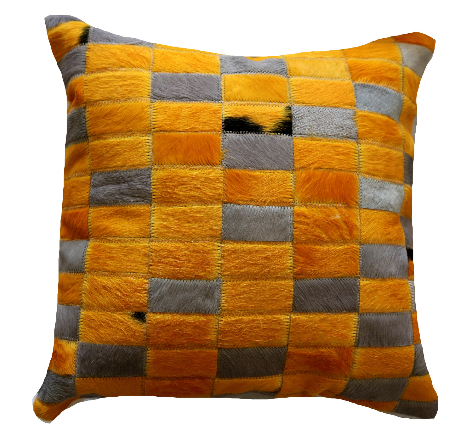300674  Coussin Peau de Vache Cowhide Pillow BIG SIZE Collection Quebecuir Premium