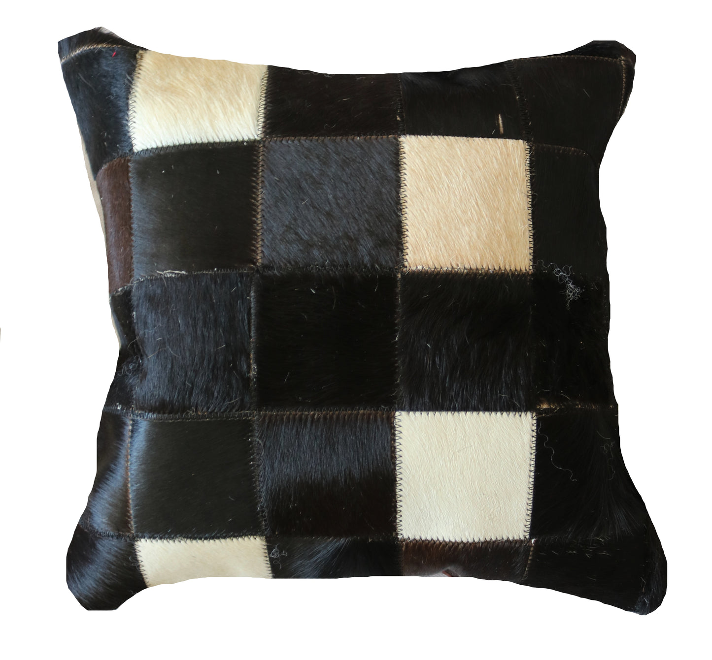 300711  Coussin Peau de Vache Cowhide Pillow  Collection Quebecuir Premium