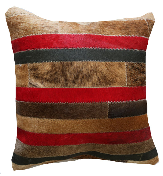 300725  Coussin Peau de Vache Cowhide Pillow  Collection Quebecuir Premium