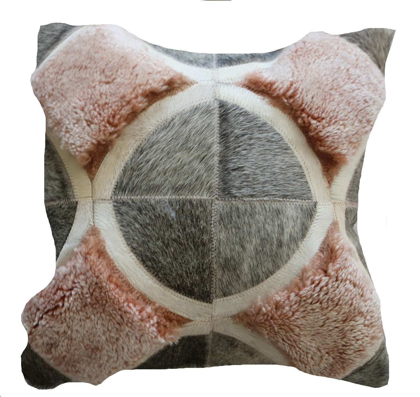 300745  Coussin Peau de Vache Cowhide Pillow  Collection Quebecuir Premium