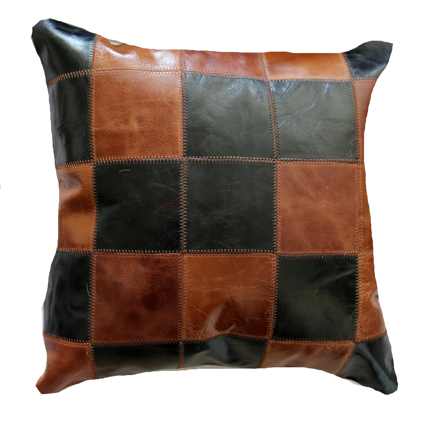 300746  Coussin Peau de Vache Cowhide Pillow  Collection Quebecuir Premium