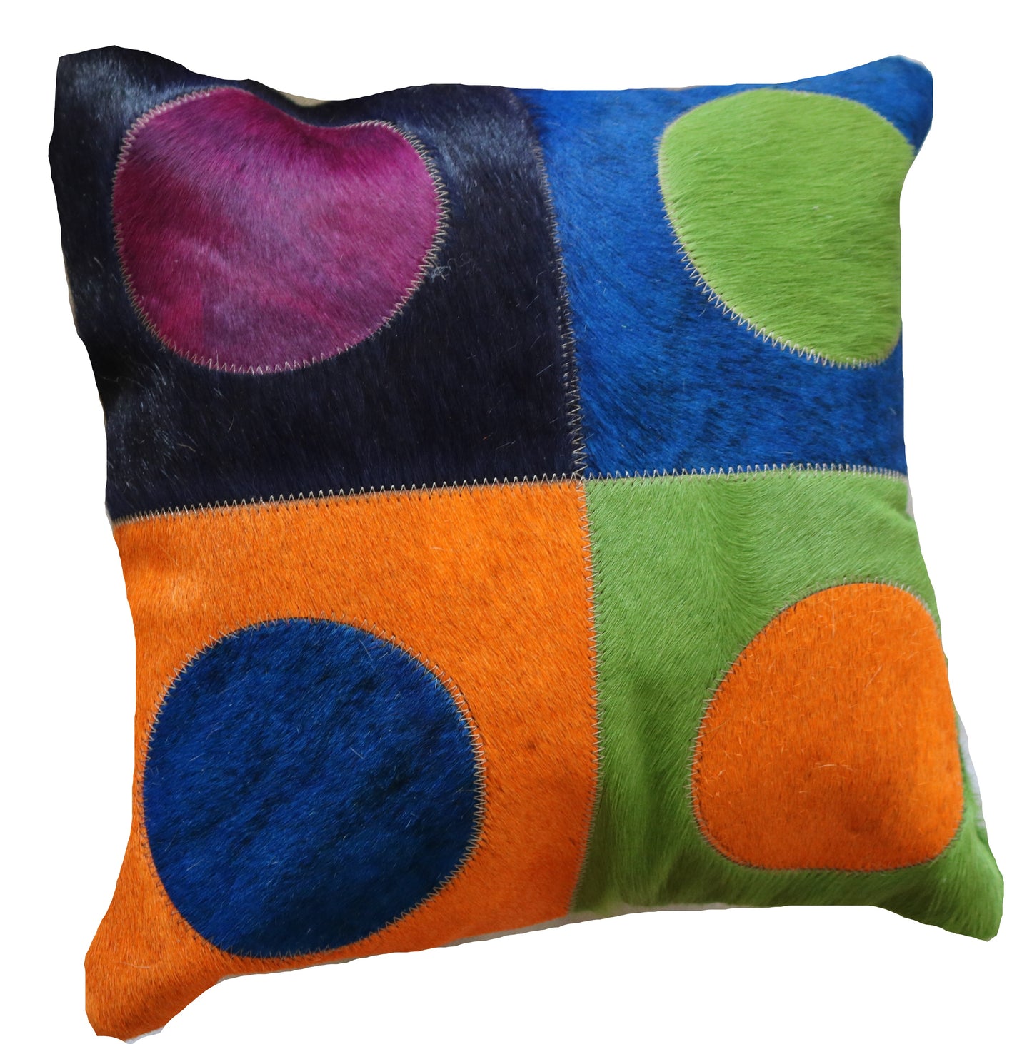 300751 Coussin Peau de Vache Cowhide Pillow  Collection Quebecuir Premium