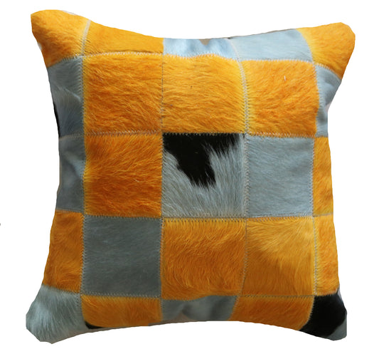 300752 Coussin Peau de Vache Cowhide Pillow  Collection Quebecuir Premium