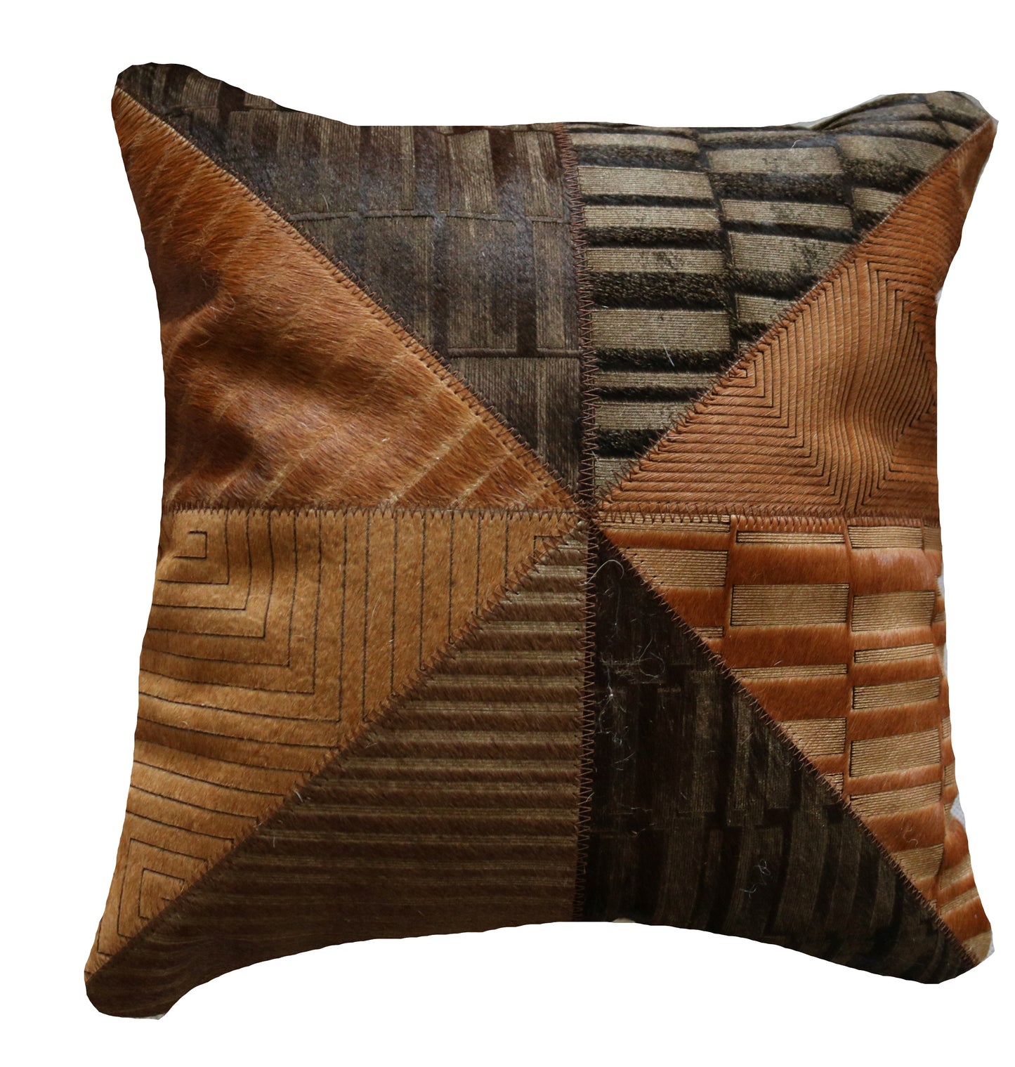300768  Coussin Peau de Vache Cowhide Pillow  Collection Quebecuir Premium