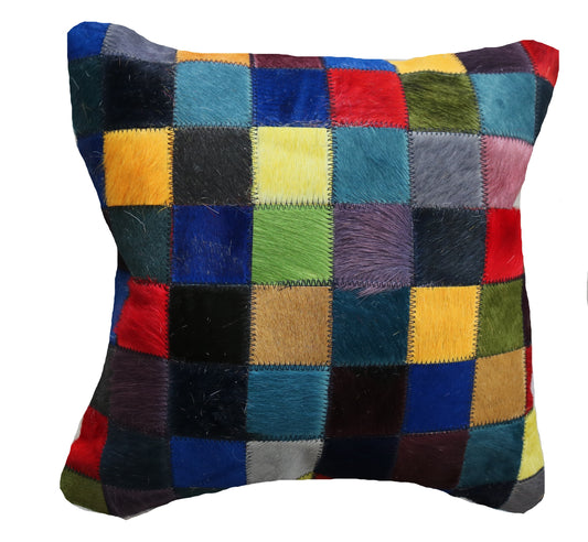 300772  Coussin Peau de Vache Cowhide Pillow  Collection Quebecuir Premium