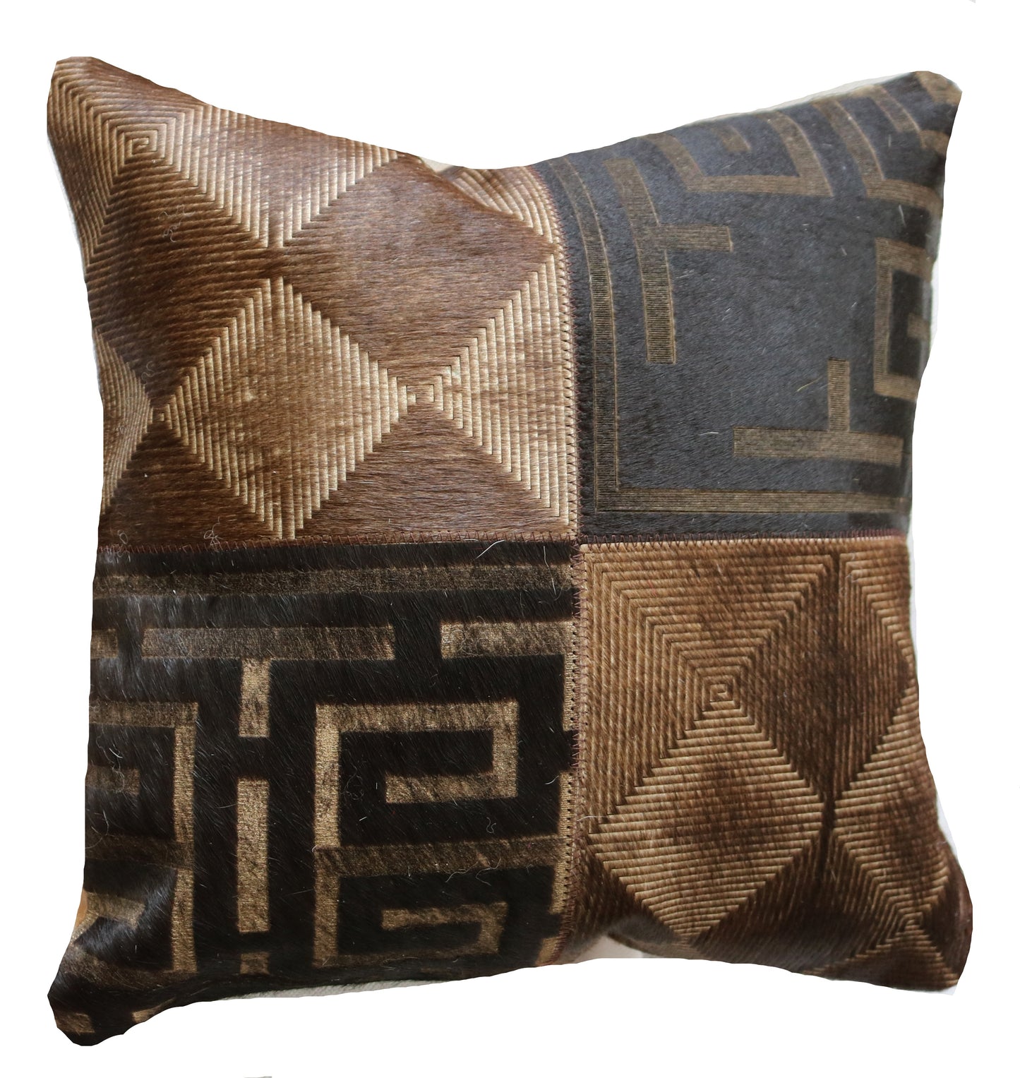 300774  Coussin Peau de Vache Cowhide Pillow  Collection Quebecuir Premium