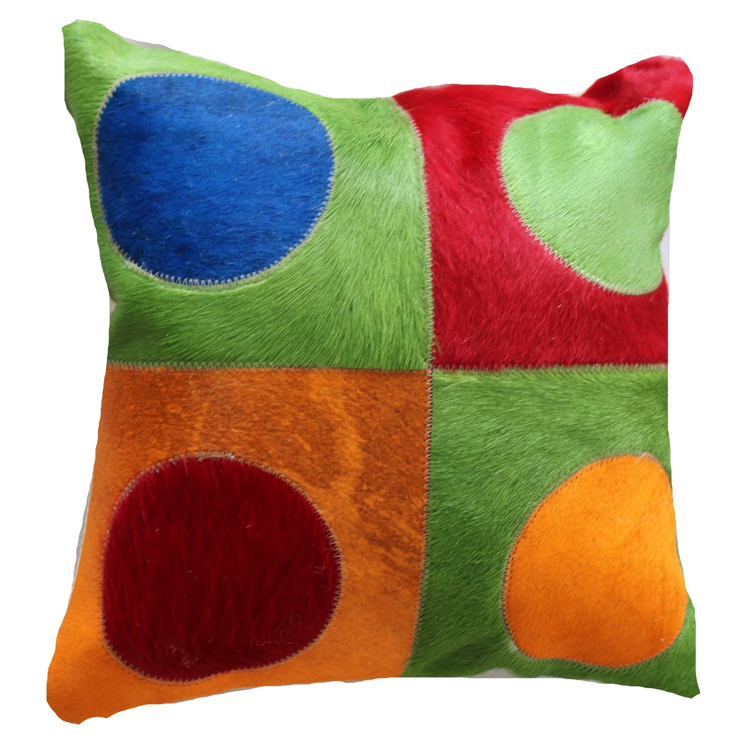 300776  Coussin Peau de Vache Cowhide Pillow  Collection Quebecuir Premium