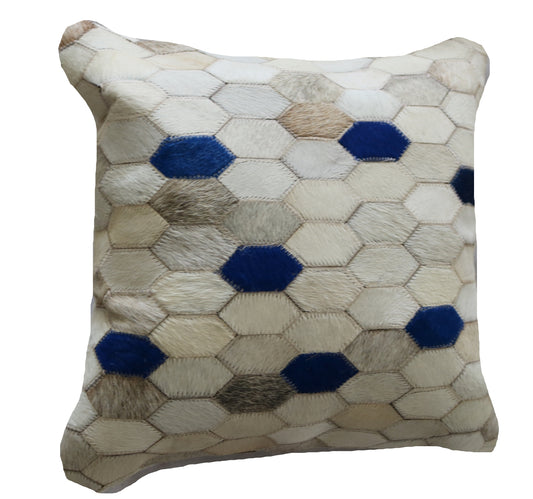 300778  Coussin Peau de Vache Cowhide Pillow  Collection Quebecuir Premium