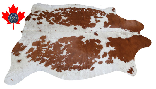 99317- Cowhide Rug Tapis Peau de Vache - Collection Quebecuir Premium