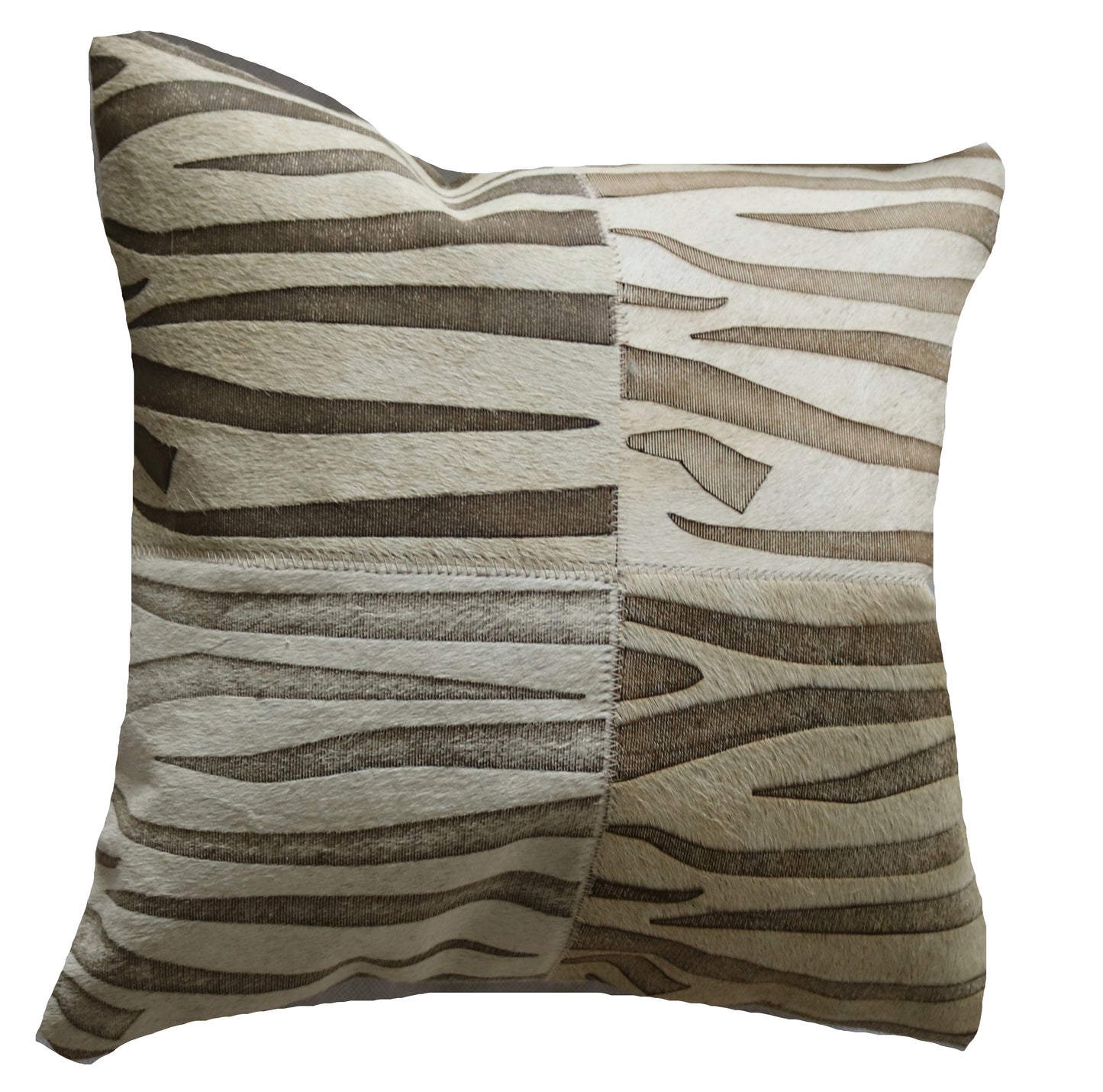 300790  Coussin Peau de Vache Cowhide Pillow  Collection Quebecuir Premium