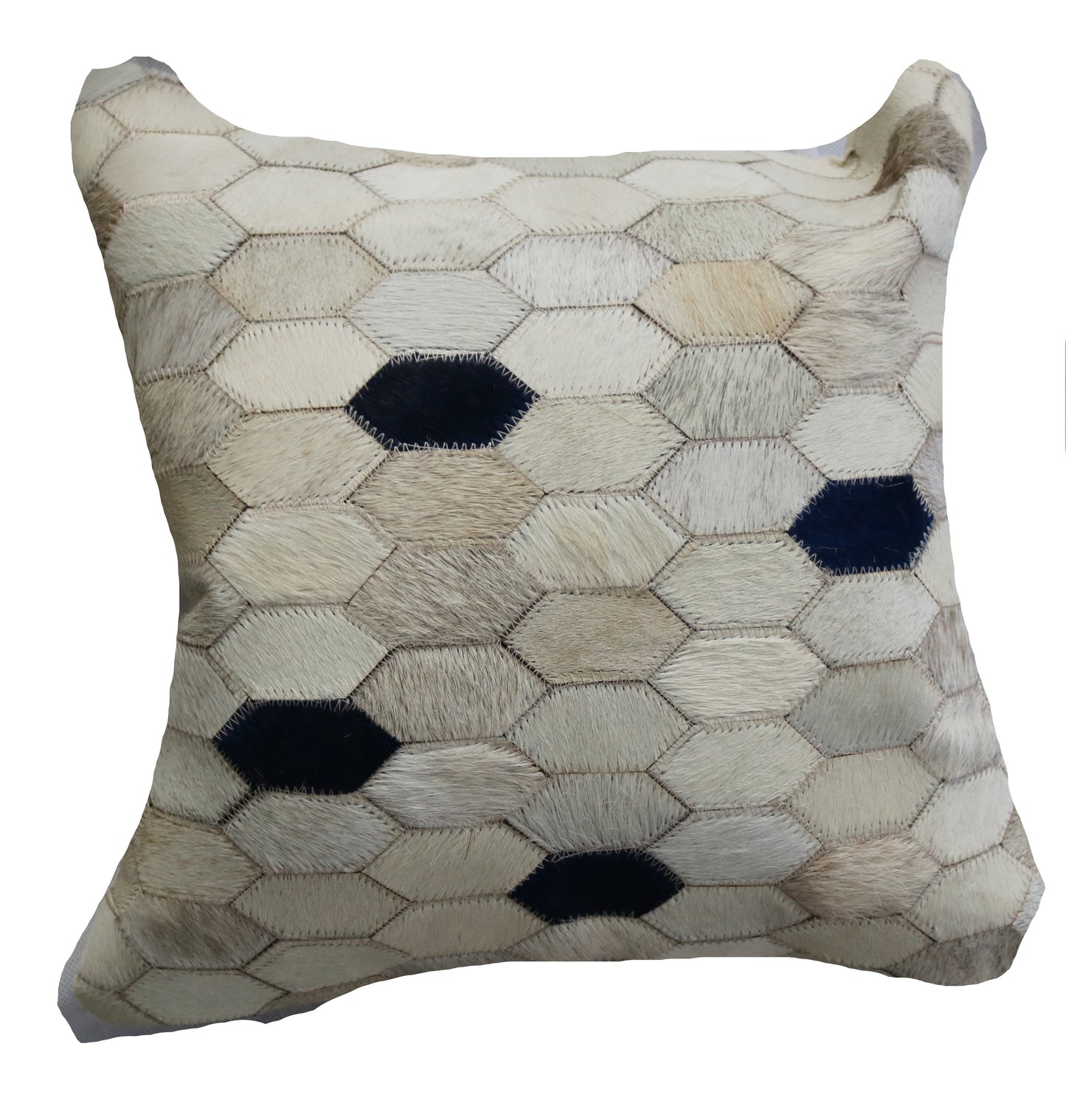 300807  Coussin Peau de Vache Cowhide Pillow  Collection Quebecuir Premium