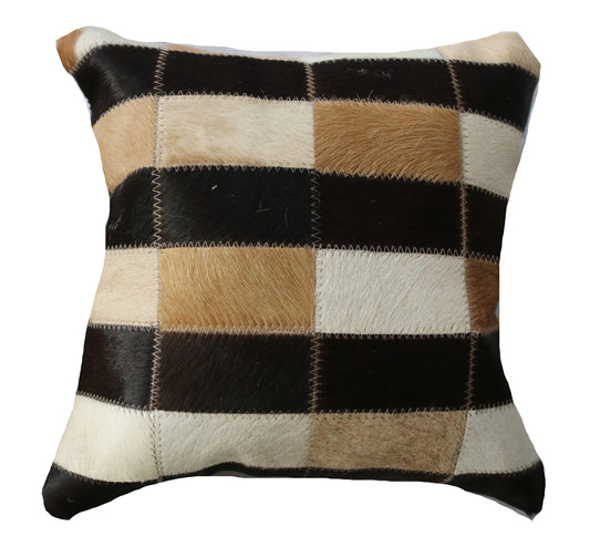 300809  Coussin Peau de Vache Cowhide Pillow  Collection Quebecuir Premium