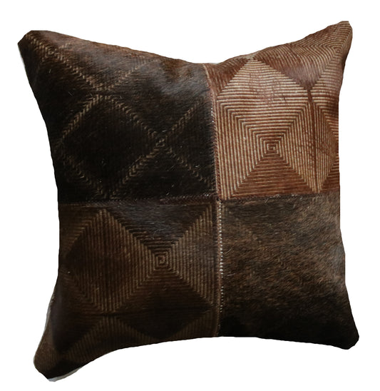 300821  Coussin Peau de Vache Cowhide Pillow  Collection Quebecuir Premium