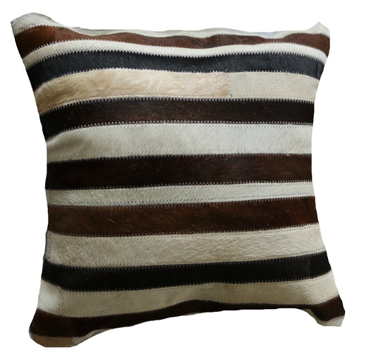 300825  Coussin Peau de Vache Cowhide Pillow  Collection Quebecuir Premium