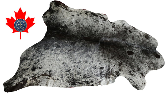 99346- Cowhide Rug Tapis Peau de Vache -TRICOLOR  Collection Quebecuir Premium