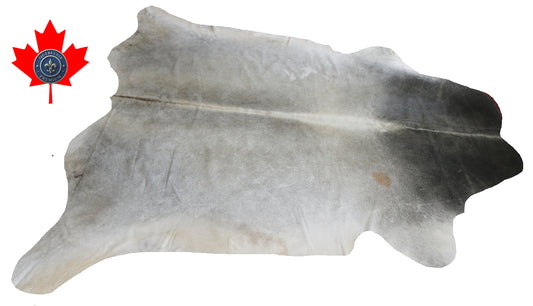 99347 Cowhide rug patchwork  Collection Quebecuir Premium GREY SUPER  BIG SIZE XXXL