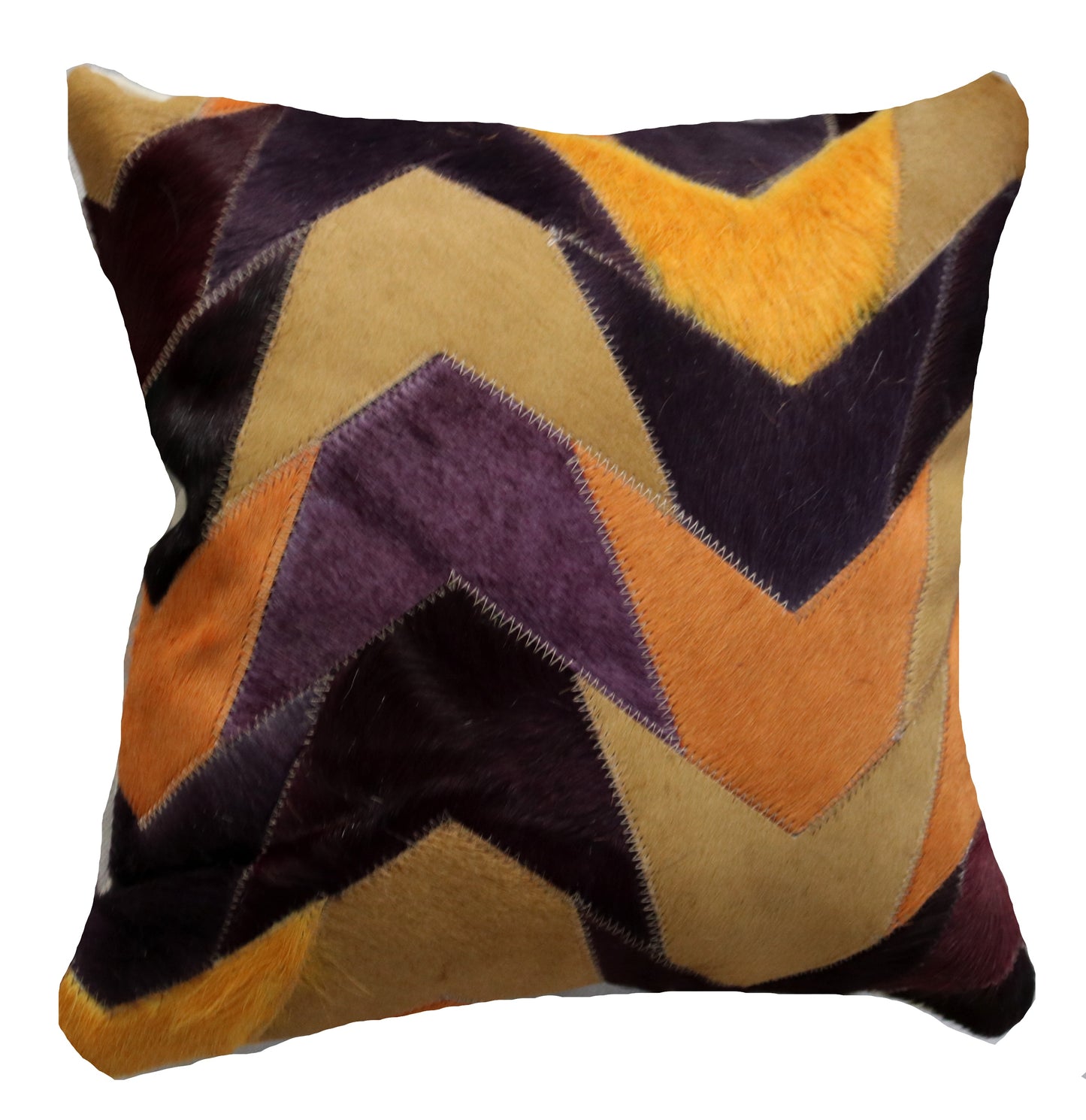 300871  Coussin Peau de Vache Cowhide Pillow Collection Quebecuir Premium