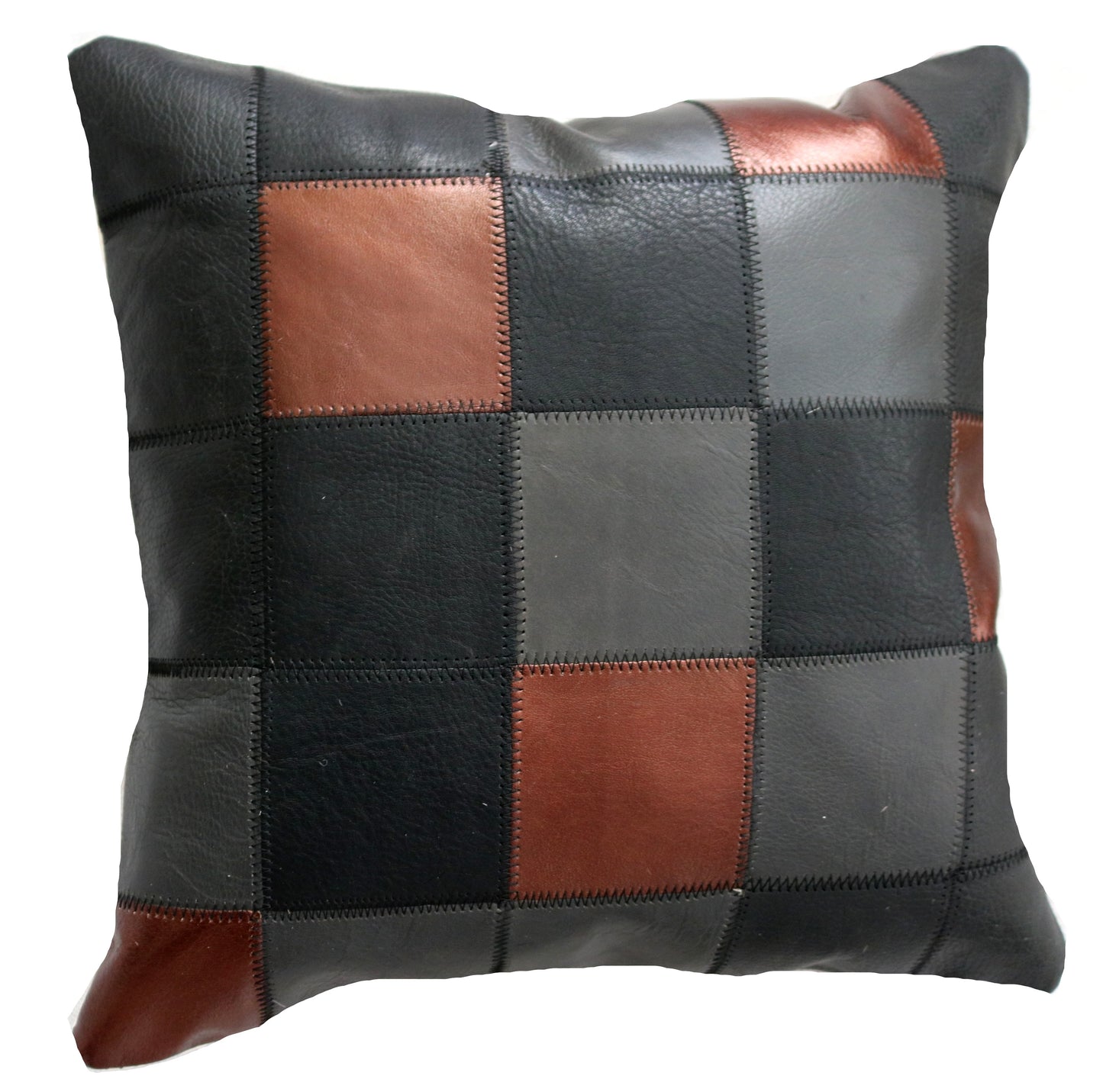 300876  Coussin Peau de Vache Cowhide Pillow Collection Quebecuir Premium