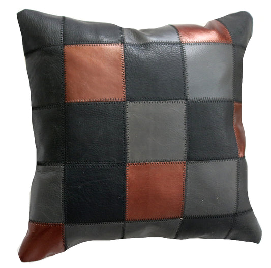 300876  Coussin Peau de Vache Cowhide Pillow Collection Quebecuir Premium