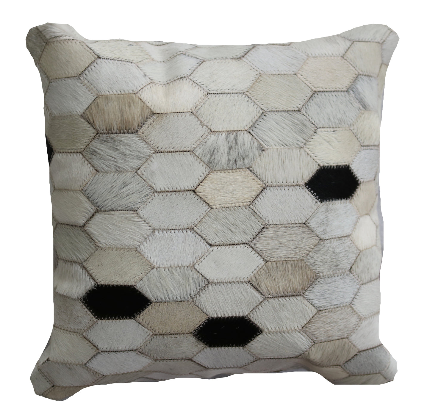 300879  Coussin Peau de Vache Cowhide Pillow Collection Quebecuir Premium
