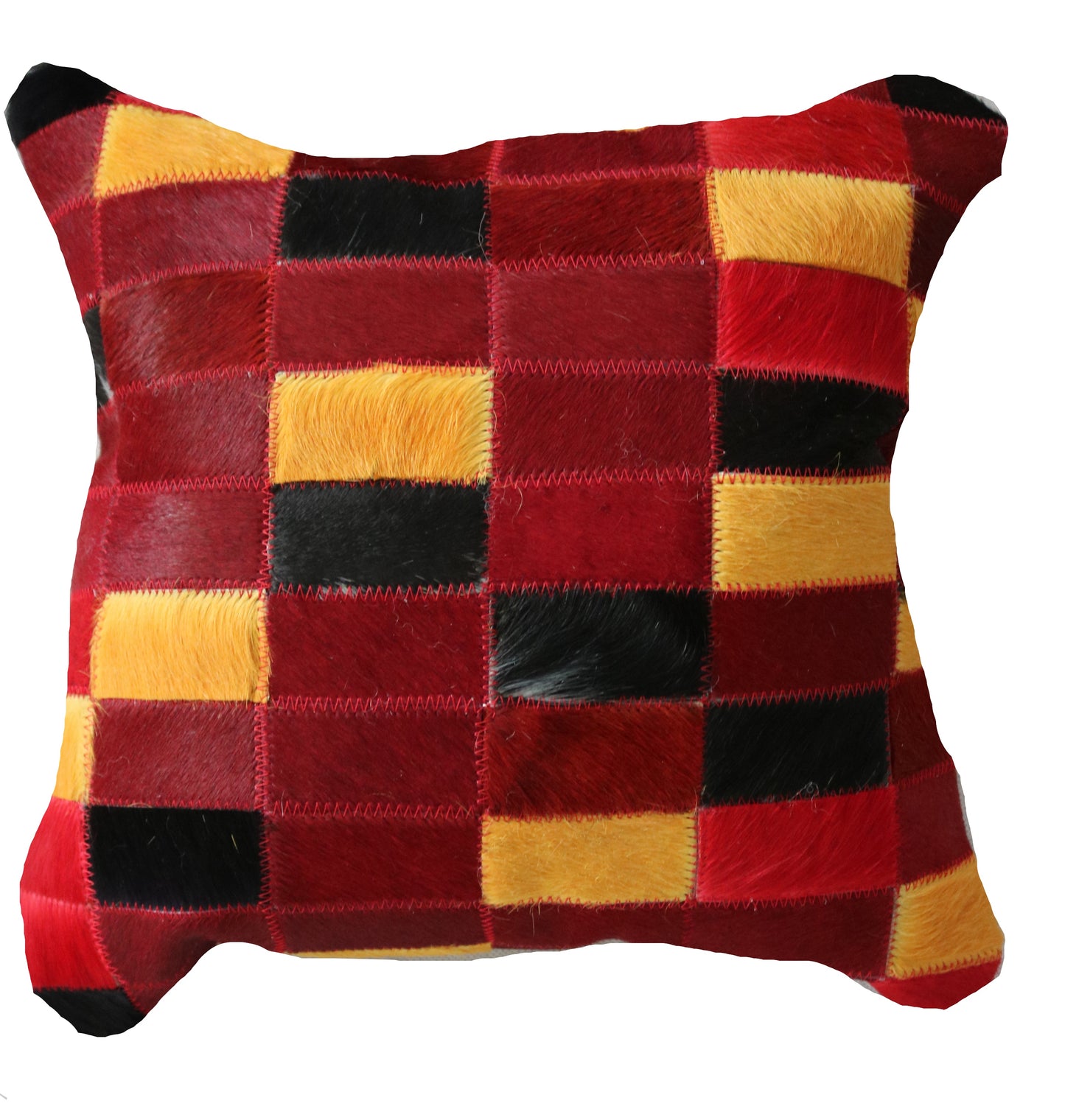 300884  Coussin Peau de Vache Cowhide Pillow Collection Quebecuir Premium