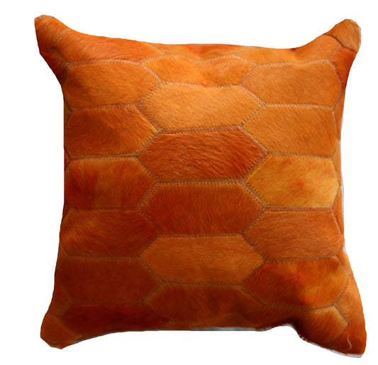 300889  Coussin Peau de Vache Cowhide Pillow Collection Quebecuir Premium