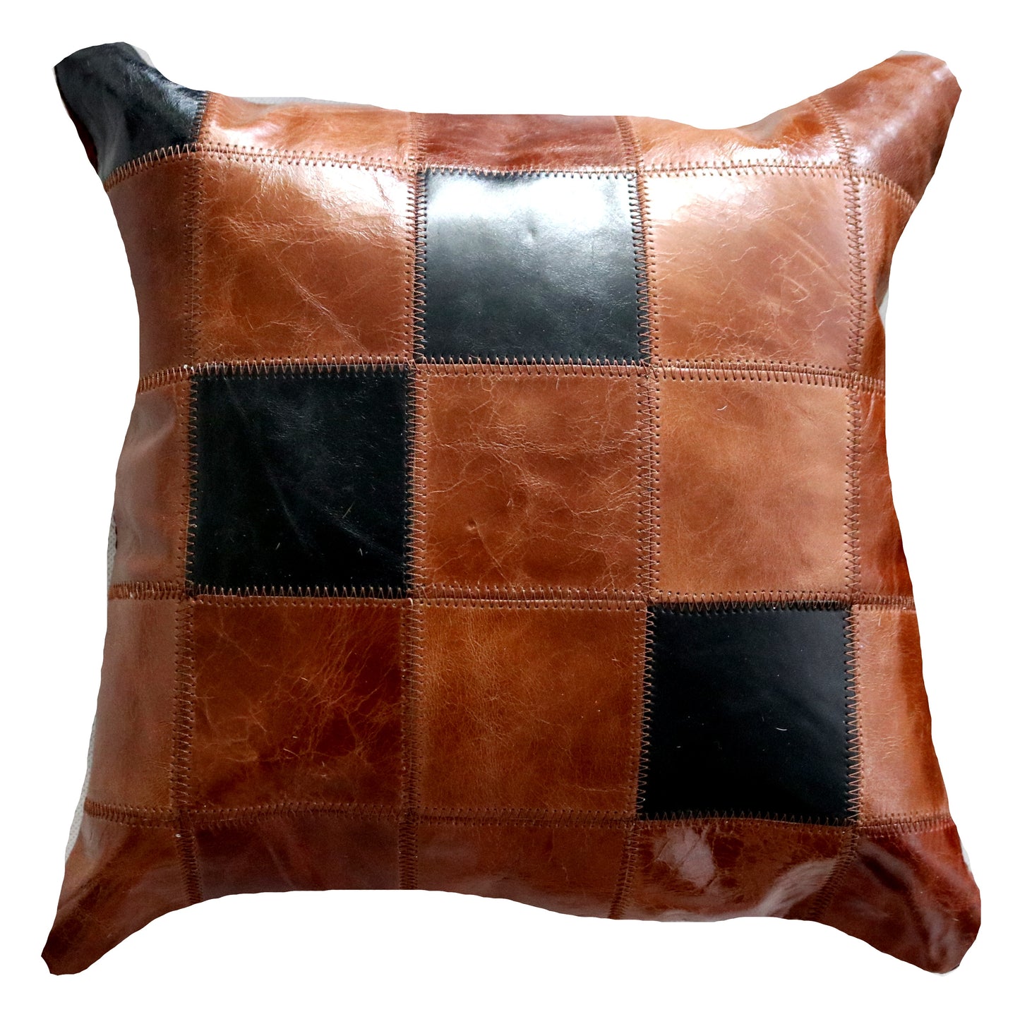 300890  Coussin Peau de Vache Cowhide Pillow Collection Quebecuir Premium