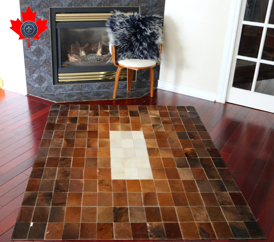 99374 Cowhide rug Patchwork   Collection Quebecuir Premium   BIG SIZE
