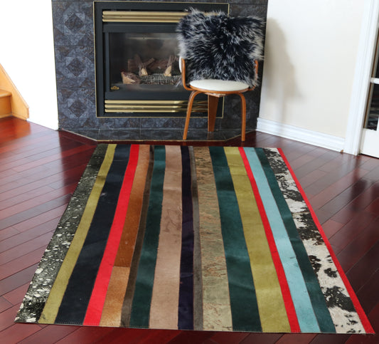 99376 Cowhide rug Patchwork   Collection Quebecuir Premium