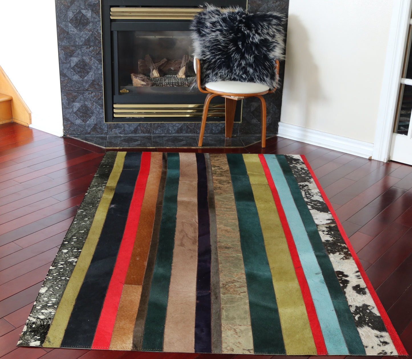 99376 Cowhide rug Patchwork   Collection Quebecuir Premium