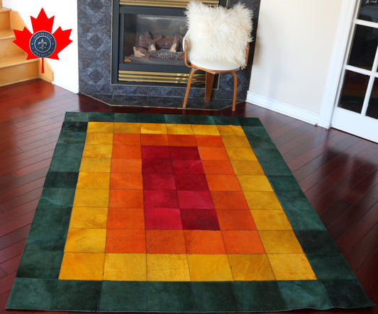 99380 Cowhide rug Patchwork   Collection Quebecuir Premium