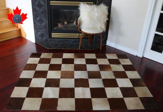 99387 Cowhide rug Patchwork   Collection Quebecuir Premium