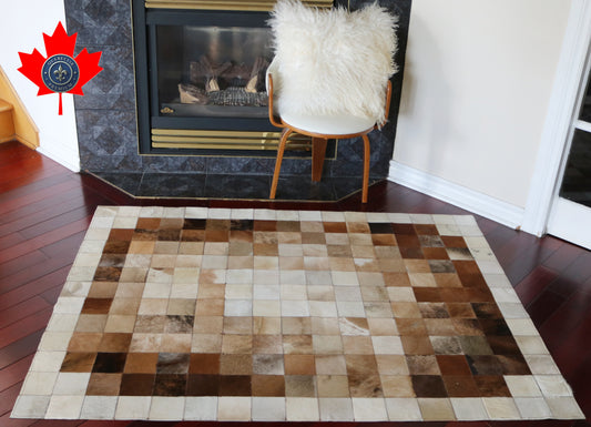 99393 Cowhide rug Patchwork   Collection Quebecuir Premium