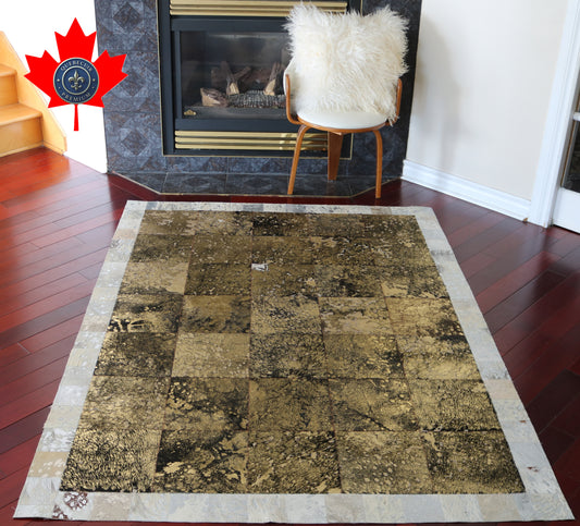 99394 Cowhide rug Patchwork   Collection Quebecuir Premium