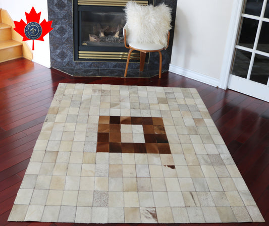 99395 Cowhide rug Patchwork   Collection Quebecuir Premium