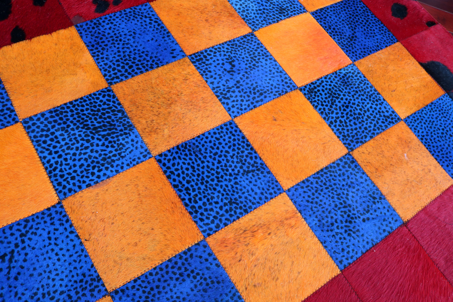 99396 Cowhide rug Patchwork   Collection Quebecuir Premium