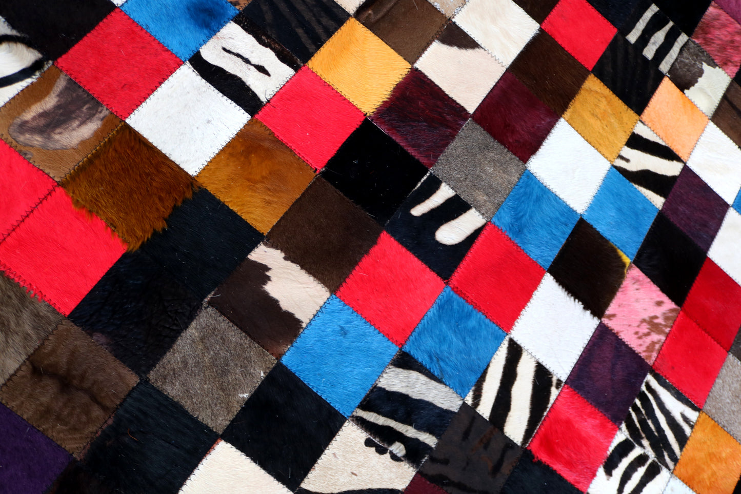 99397 Cowhide rug Patchwork   Collection Quebecuir Premium