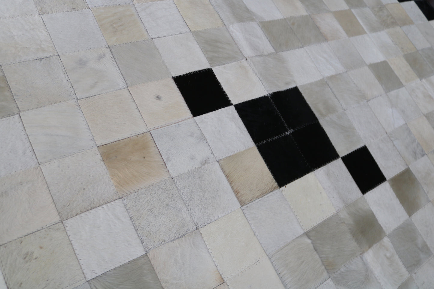 99403  Cowhide rug Patchwork Collection Quebecuir Premium