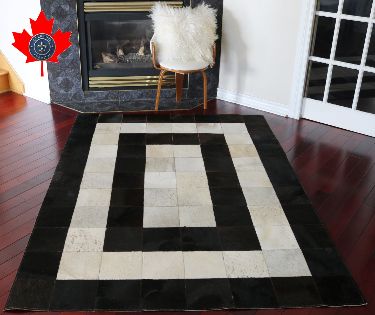 99405  Cowhide rug Patchwork Collection Quebecuir Premium