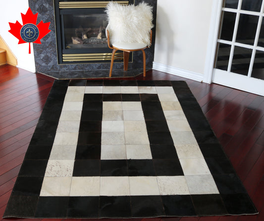 99405  Cowhide rug Patchwork Collection Quebecuir Premium