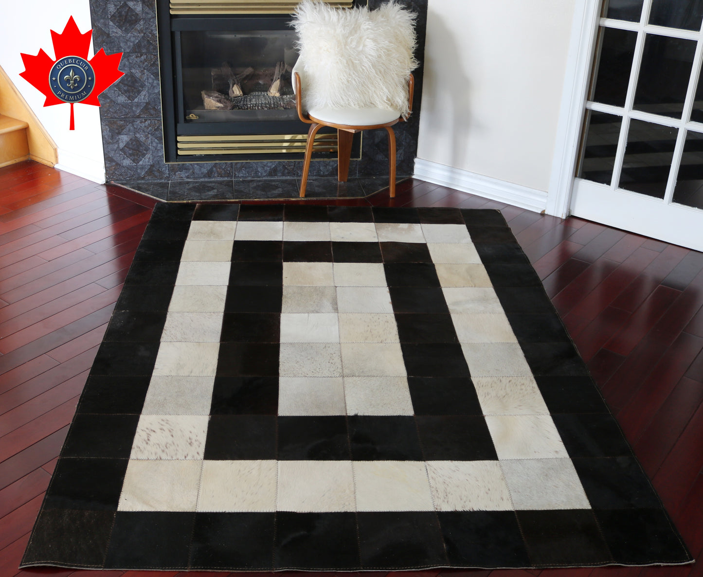 99405  Cowhide rug Patchwork Collection Quebecuir Premium