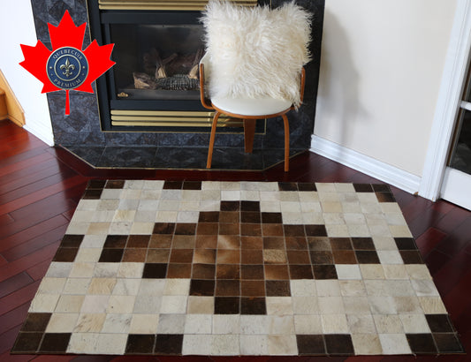 99411 Cowhide rug Patchwork Collection Quebecuir Premium