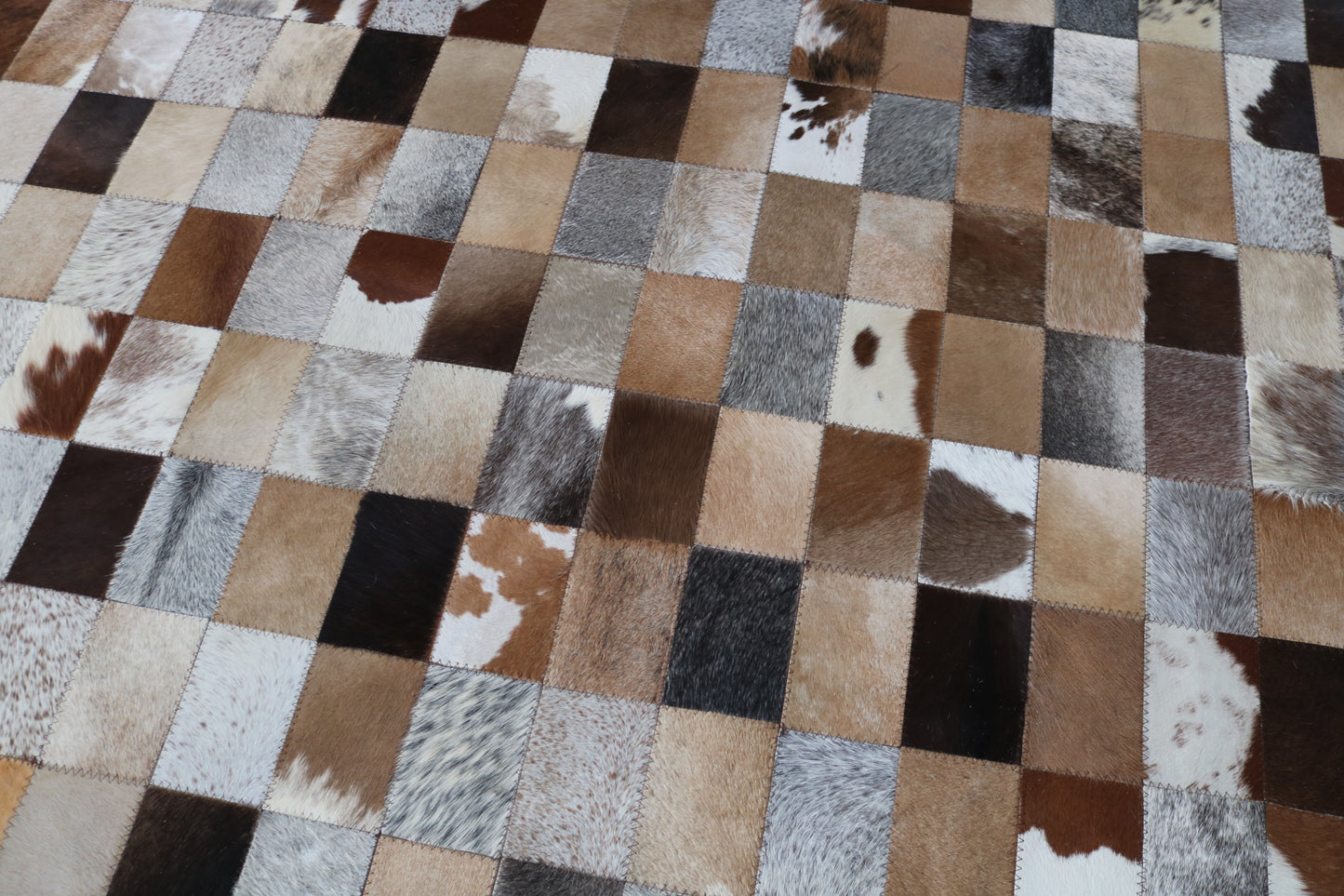 99413 Cowhide rug Patchwork Collection Quebecuir Premium