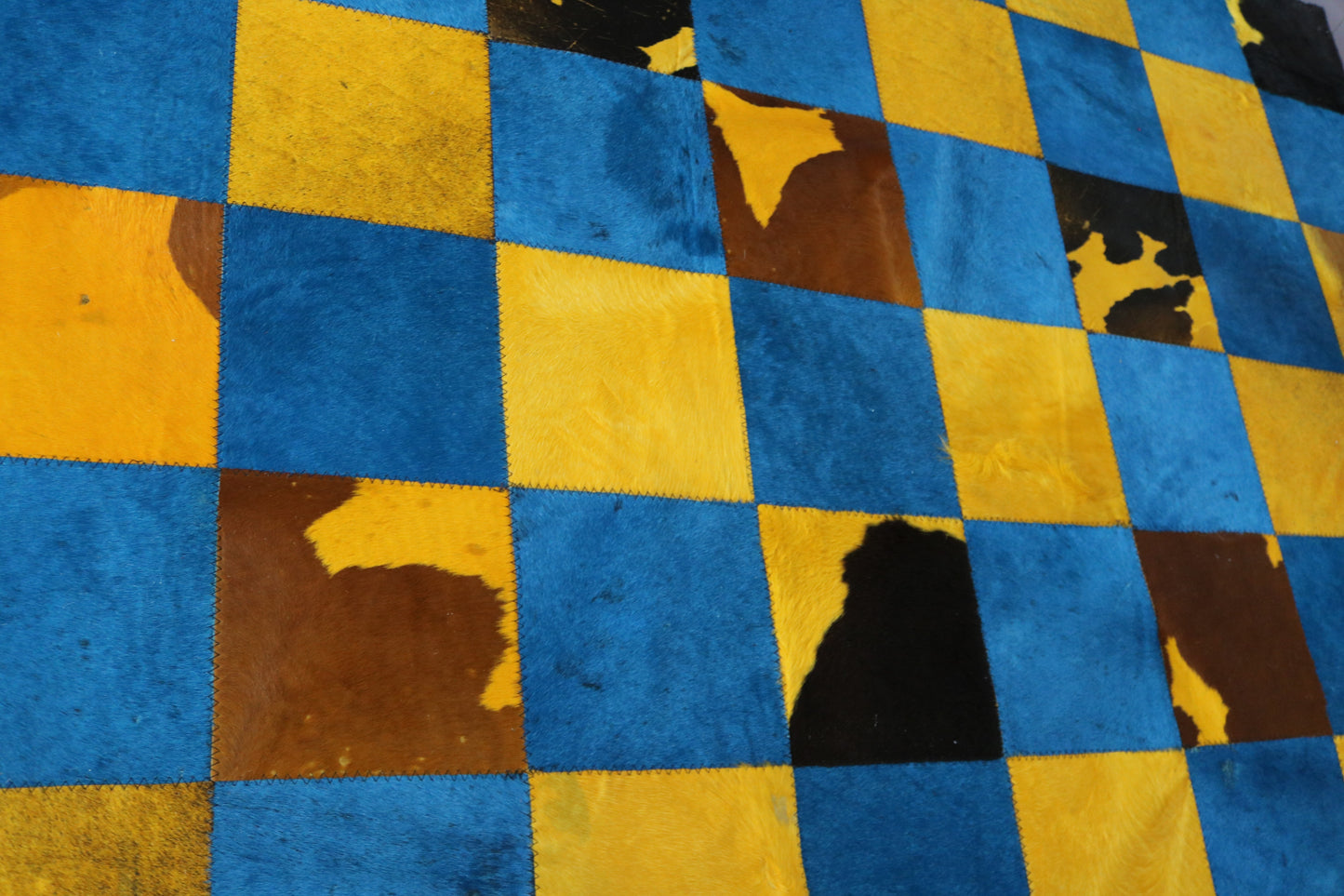 99414 Cowhide rug Patchwork Collection Quebecuir Premium