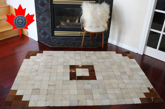 99416 Cowhide rug Patchwork Collection Quebecuir Premium