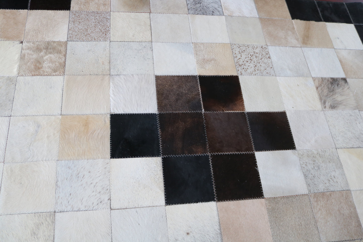 99418 Cowhide rug Patchwork Collection Quebecuir Premium