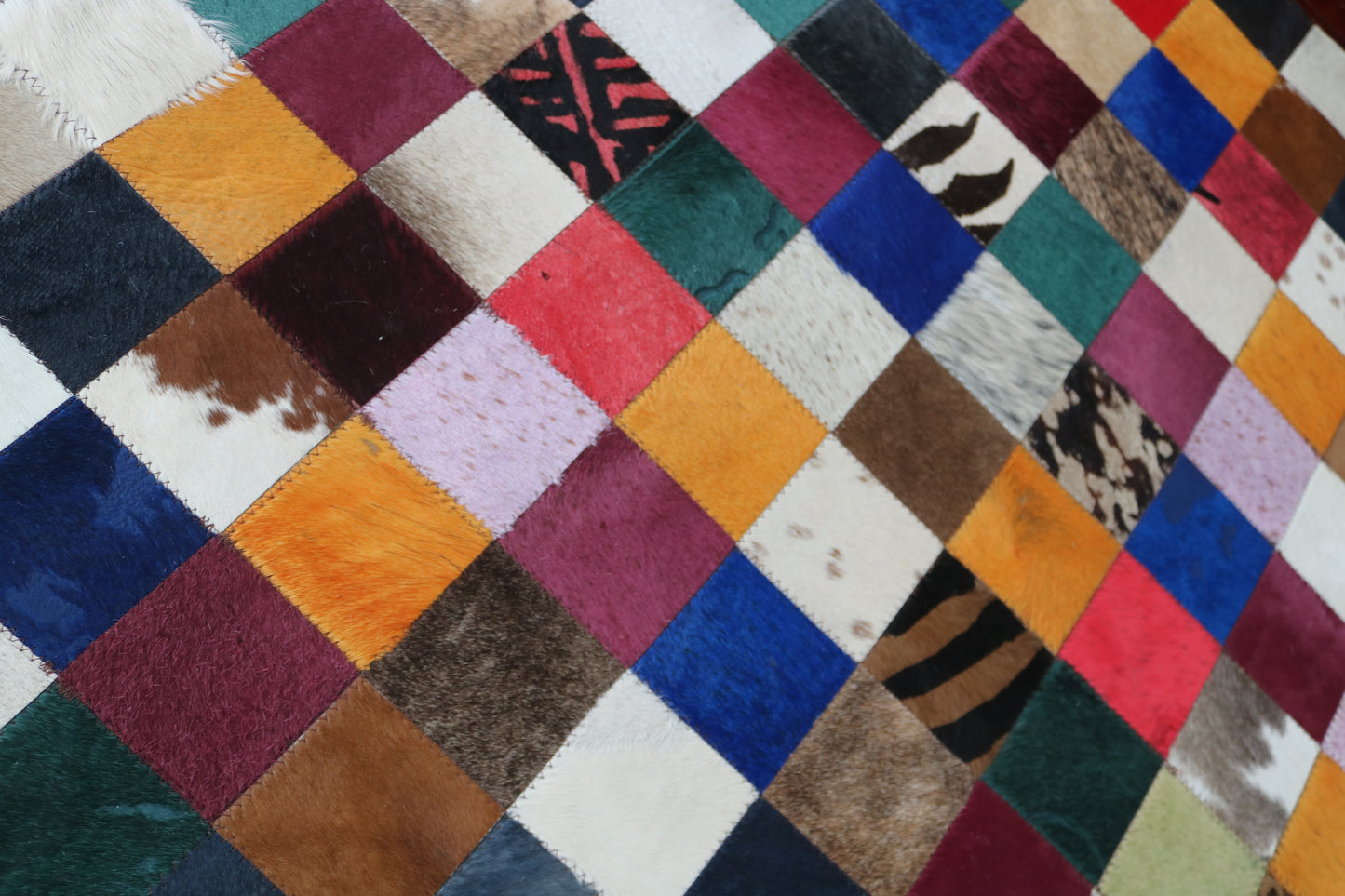 99424 Cowhide rug Patchwork Collection Quebecuir Premium