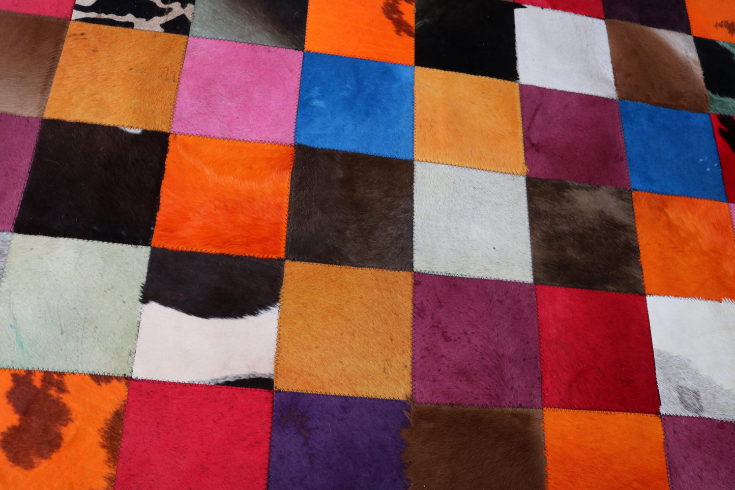 99425 Cowhide rug Patchwork Collection Quebecuir Premium