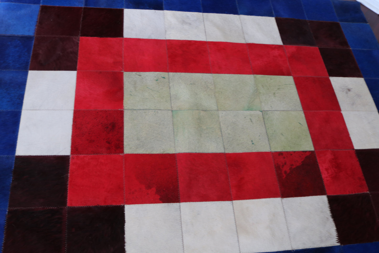 99428 Cowhide rug Patchwork Collection Quebecuir Premium